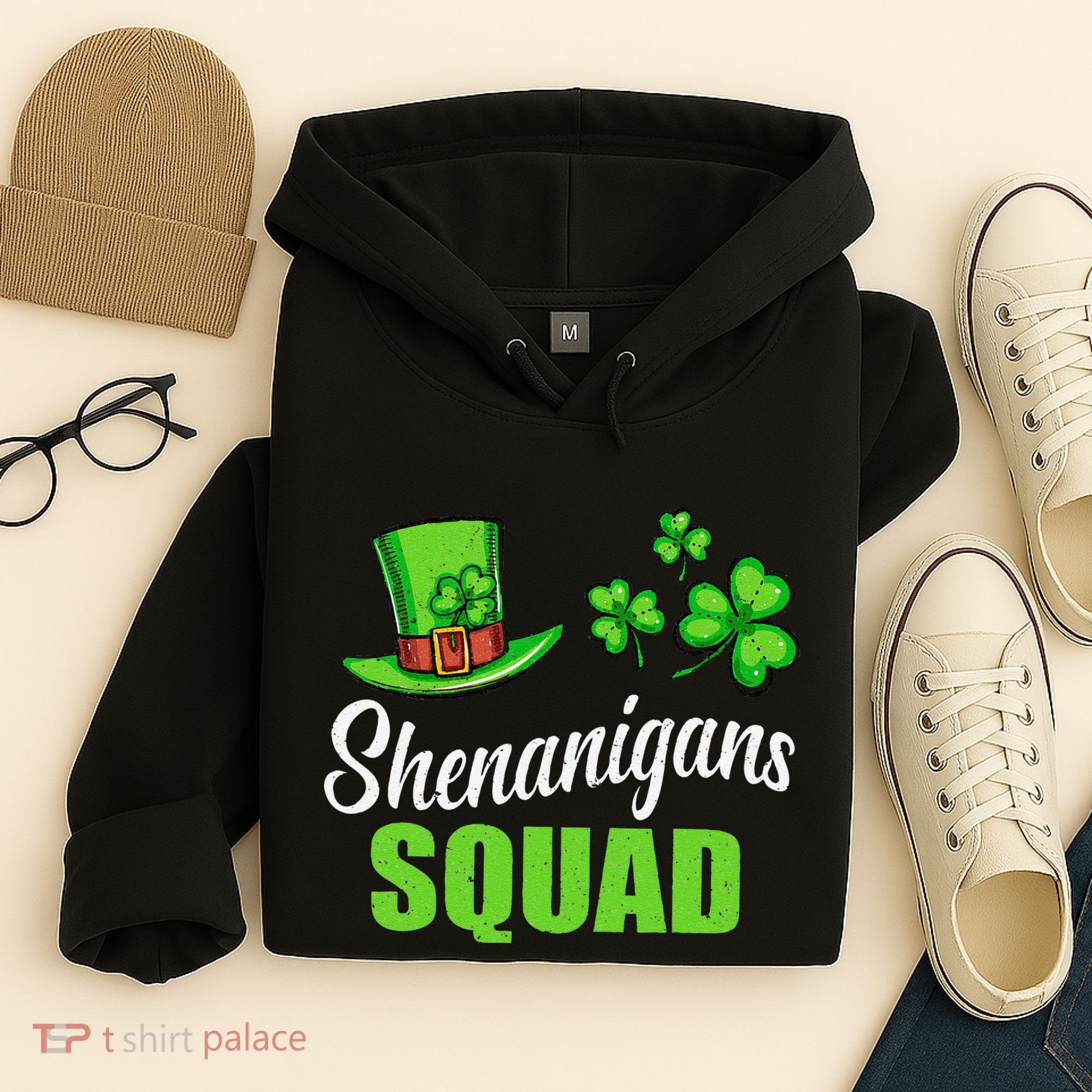 Shenanigans Squad St Patricks Day Shamrock Irish  Hoodie