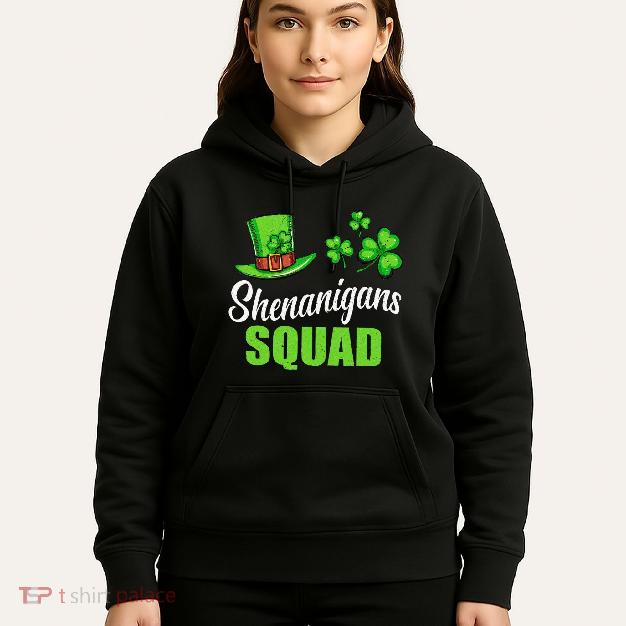 Shenanigans Squad St Patricks Day Shamrock Irish  Hoodie