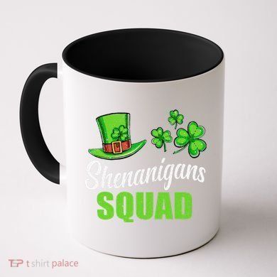 Shenanigans Squad St Patricks Day Shamrock Irish  Coffee Mug