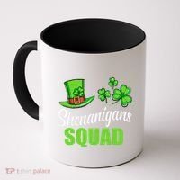 Shenanigans Squad St Patricks Day Shamrock Irish  Coffee Mug thumb 0