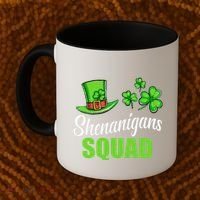 Shenanigans Squad St Patricks Day Shamrock Irish  Coffee Mug thumb 2