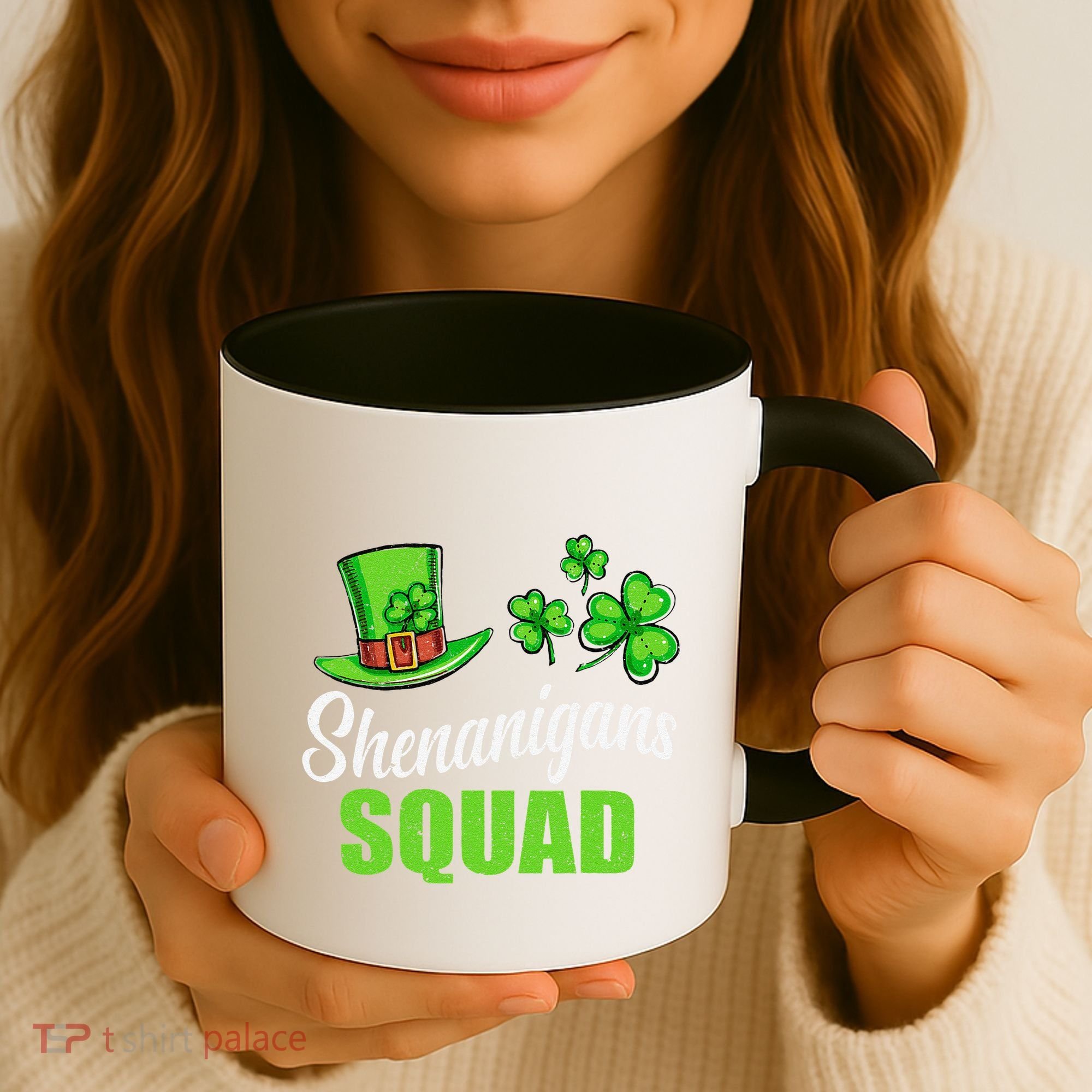 Shenanigans Squad St Patricks Day Shamrock Irish  Coffee Mug