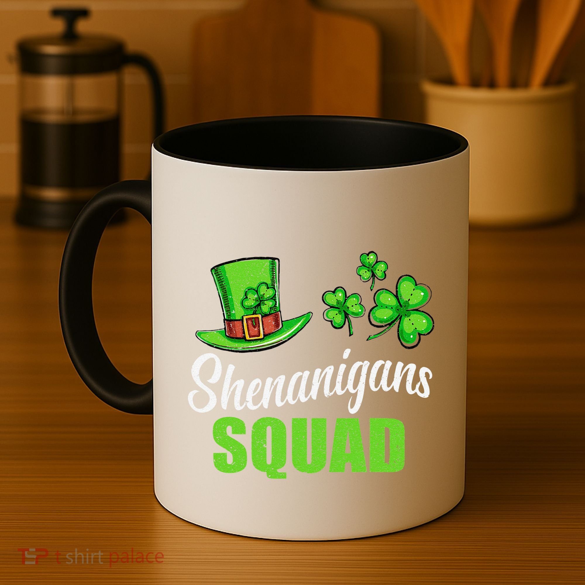 Shenanigans Squad St Patricks Day Shamrock Irish  Coffee Mug