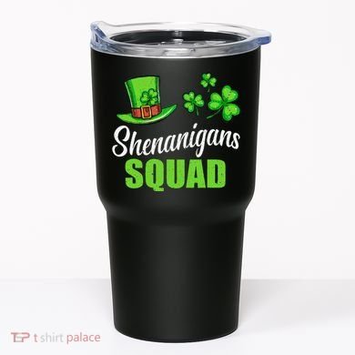 Shenanigans Squad St Patricks Day Shamrock Irish  Tumbler