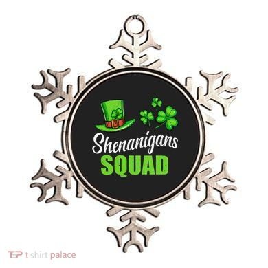 Shenanigans Squad St Patricks Day Shamrock Irish  Ornament