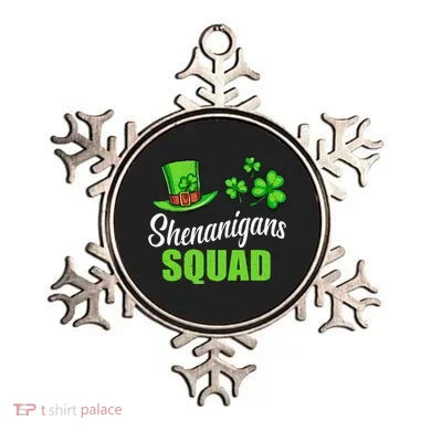Shenanigans Squad St Patricks Day Shamrock Irish  Ornament