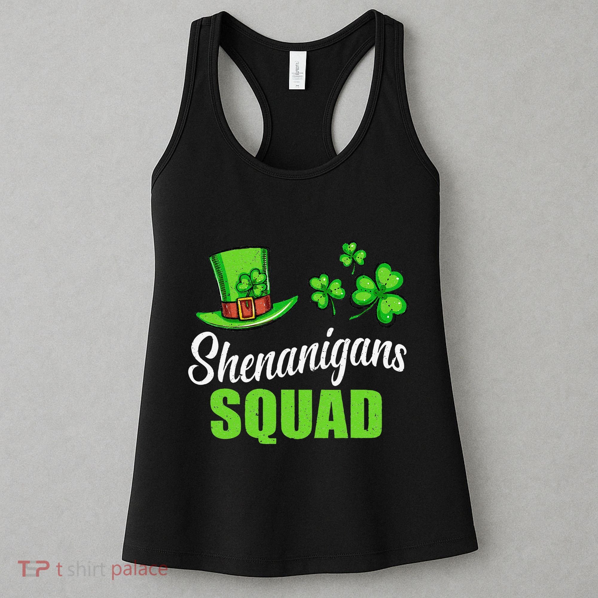 Shenanigans Squad St Patricks Day Shamrock Irish  Women's Tank Top