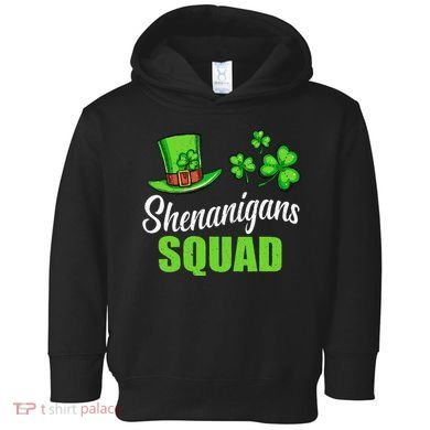 Shenanigans Squad St Patricks Day Shamrock Irish  Toddler Hoodie