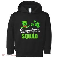 Shenanigans Squad St Patricks Day Shamrock Irish  Toddler Hoodie thumb 0
