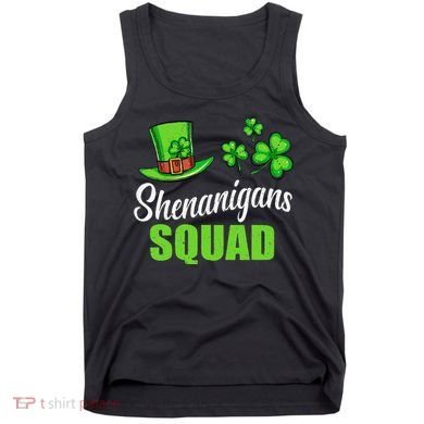 Shenanigans Squad St Patricks Day Shamrock Irish  Tank Top