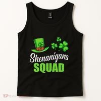 Shenanigans Squad St Patricks Day Shamrock Irish  Tank Top thumb 2