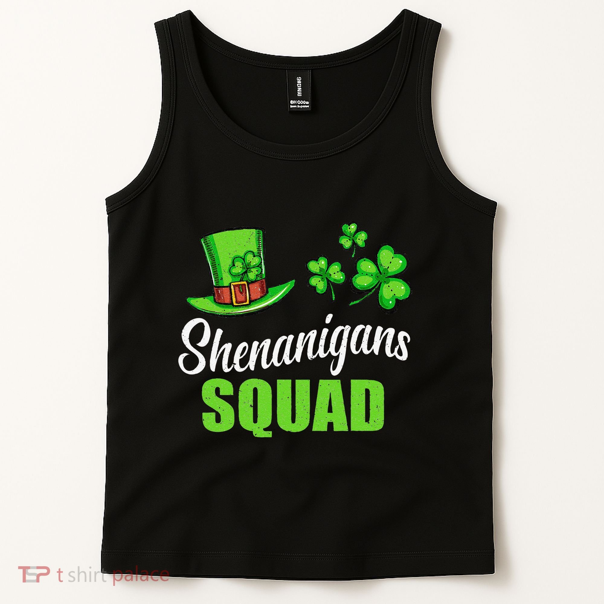 Shenanigans Squad St Patricks Day Shamrock Irish  Tank Top