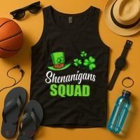 Shenanigans Squad St Patricks Day Shamrock Irish  Tank Top thumb 4