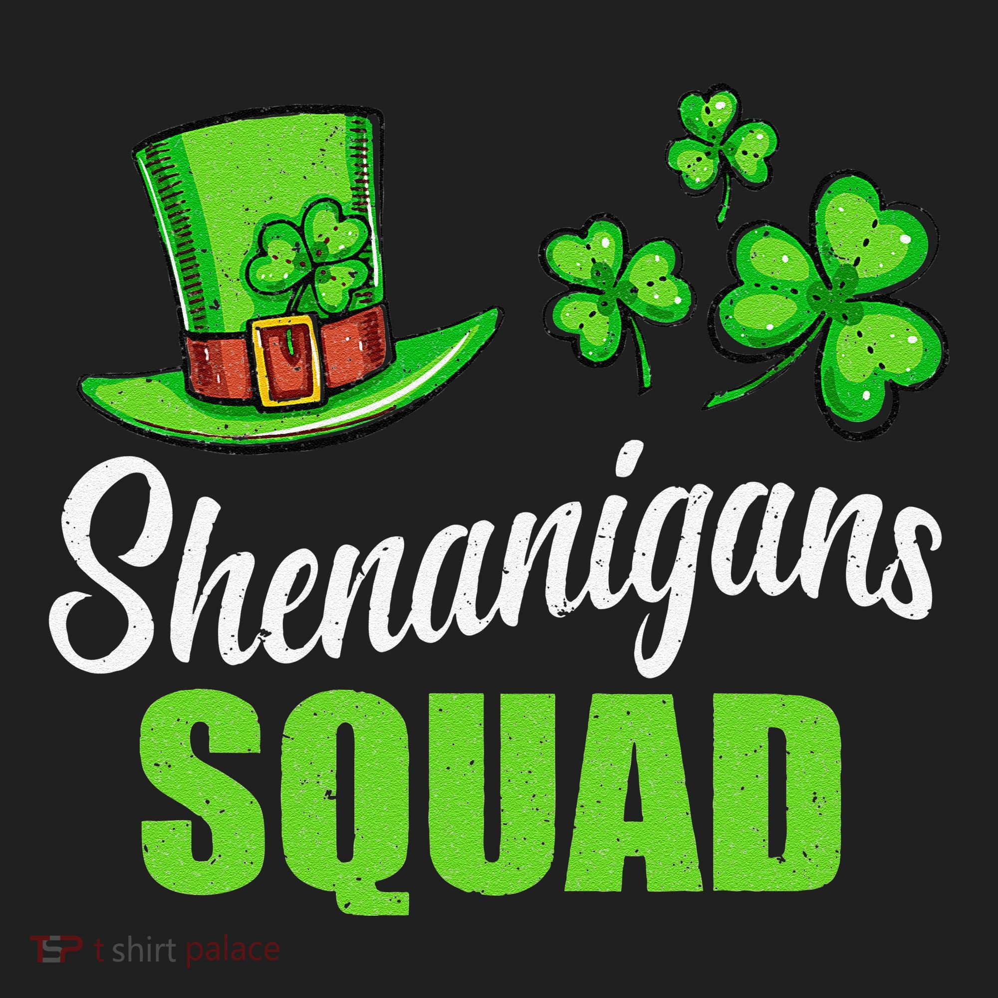 Shenanigans Squad St Patricks Day Shamrock Irish  Golf Towel