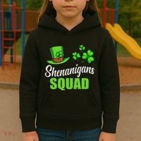 Shenanigans Squad St Patricks Day Shamrock Irish  Kids Hoodie thumb 3