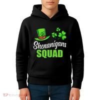 Shenanigans Squad St Patricks Day Shamrock Irish  Kids Hoodie thumb 4