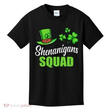 Shenanigans Squad St Patricks Day Shamrock Irish  Kids T-Shirt