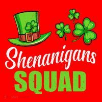 Shenanigans Squad St Patricks Day Shamrock Irish  Santa Hat thumb 1