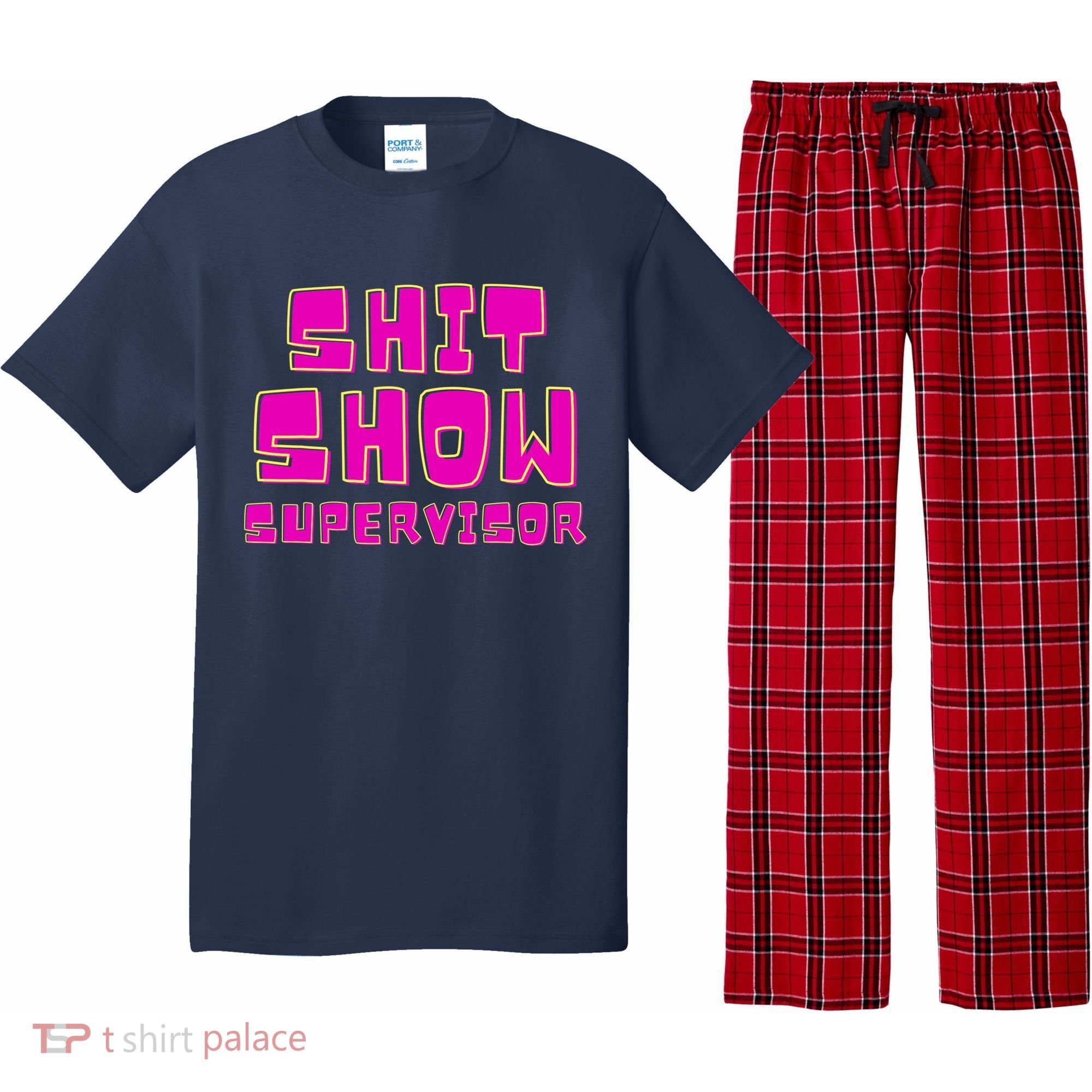 Shit Show Supervisor Funny Mom Boss Manager Pajama Set