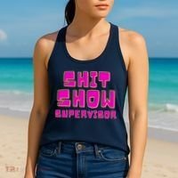Shit Show Supervisor Funny Mom Boss Manager Women's Tank Top thumb 2