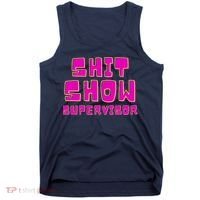 Shit Show Supervisor Funny Mom Boss Manager Tank Top thumb 0