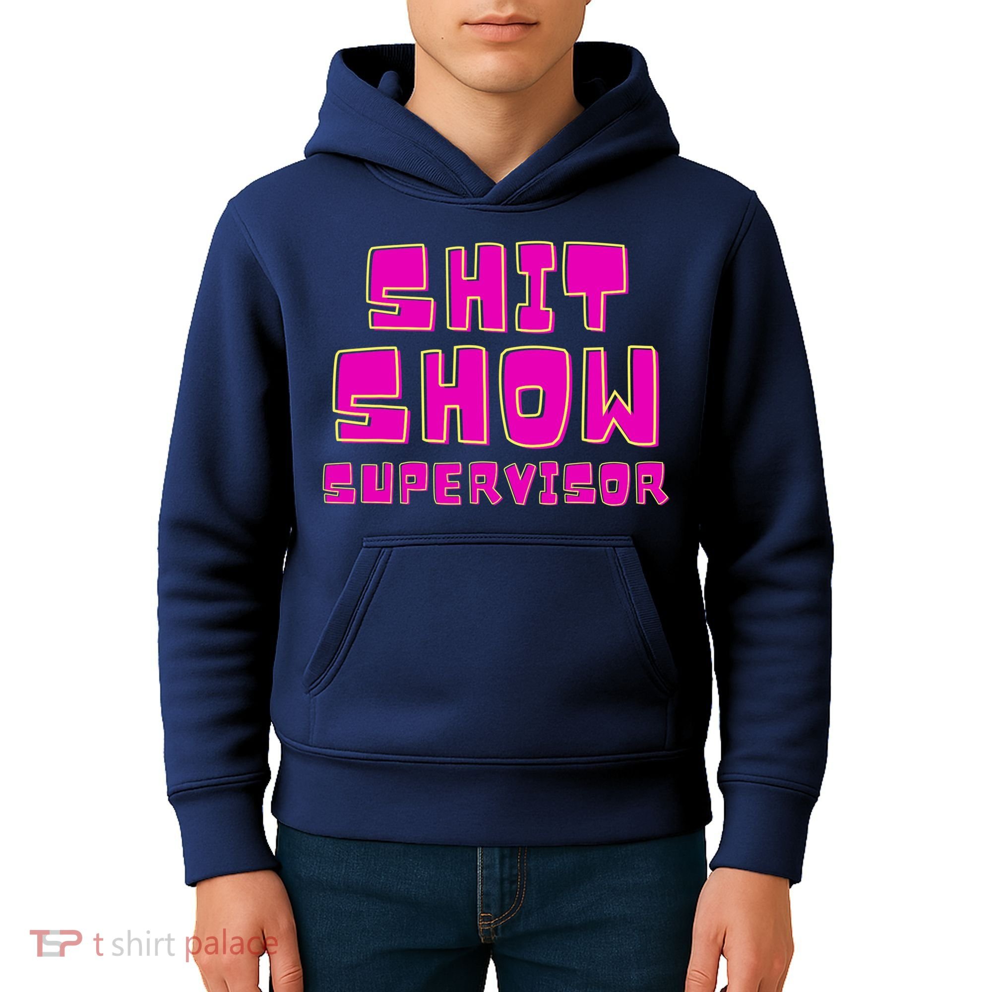 Shit Show Supervisor Funny Mom Boss Manager Kids Hoodie