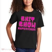 Shit Show Supervisor Funny Mom Boss Manager Kids T-Shirt thumb 2