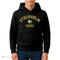 Stockholm Sweden Stockholm Sverige Kids Hoodie thumb 4