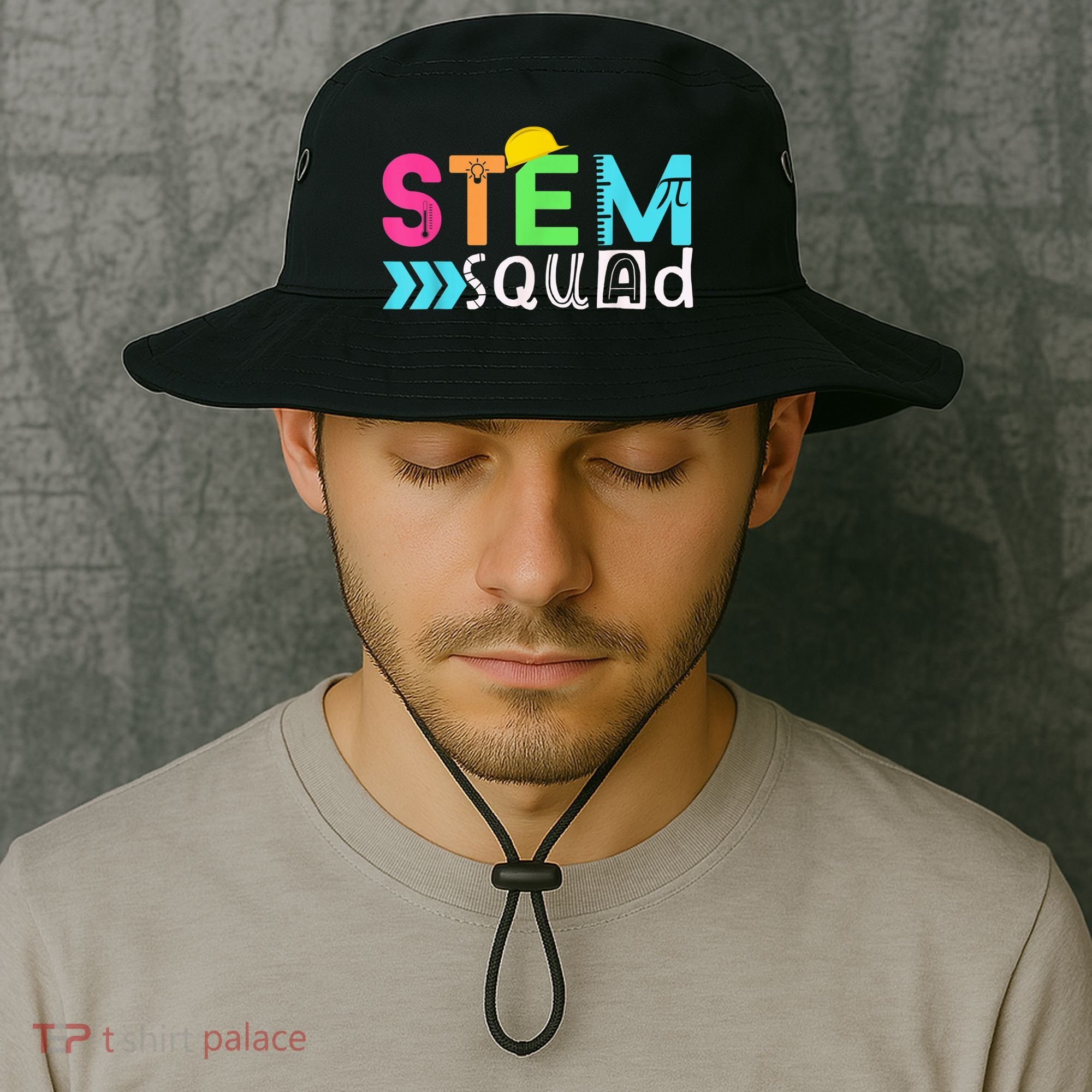 STEM Squad Science Technology Engineering Math Teacher Gift Bucket Hat
