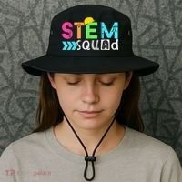 STEM Squad Science Technology Engineering Math Teacher Gift Bucket Hat thumb 3