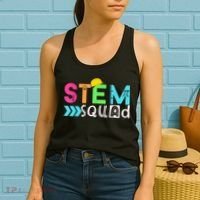 STEM Squad Science Technology Engineering Math Teacher Gift Women's Tank Top thumb 2