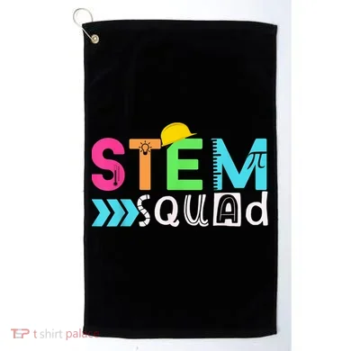 STEM Squad Science Technology Engineering Math Teacher Gift Golf Towel