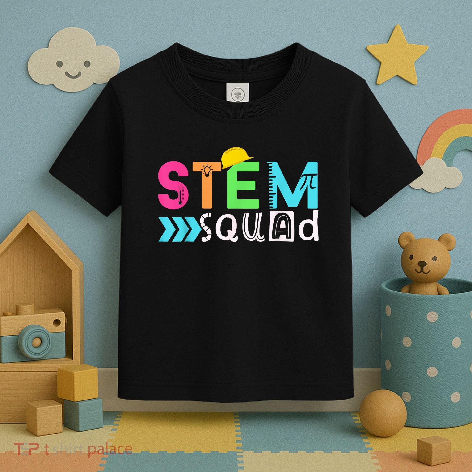 STEM Squad Science Technology Engineering Math Teacher Gift Toddler T-Shirt