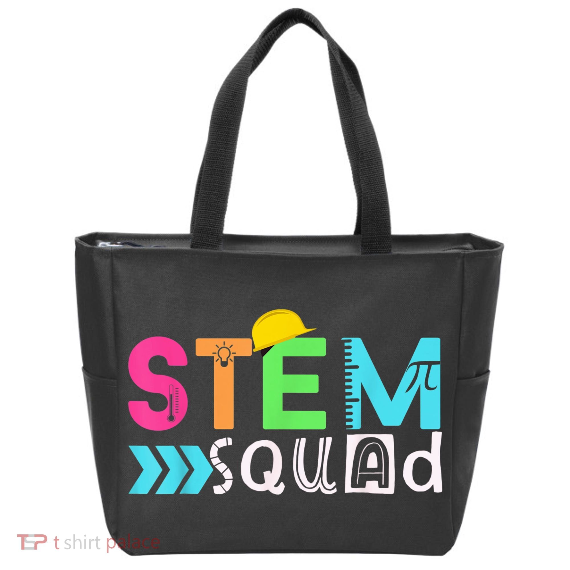 STEM Squad Science Technology Engineering Math Teacher Gift Tote Bag