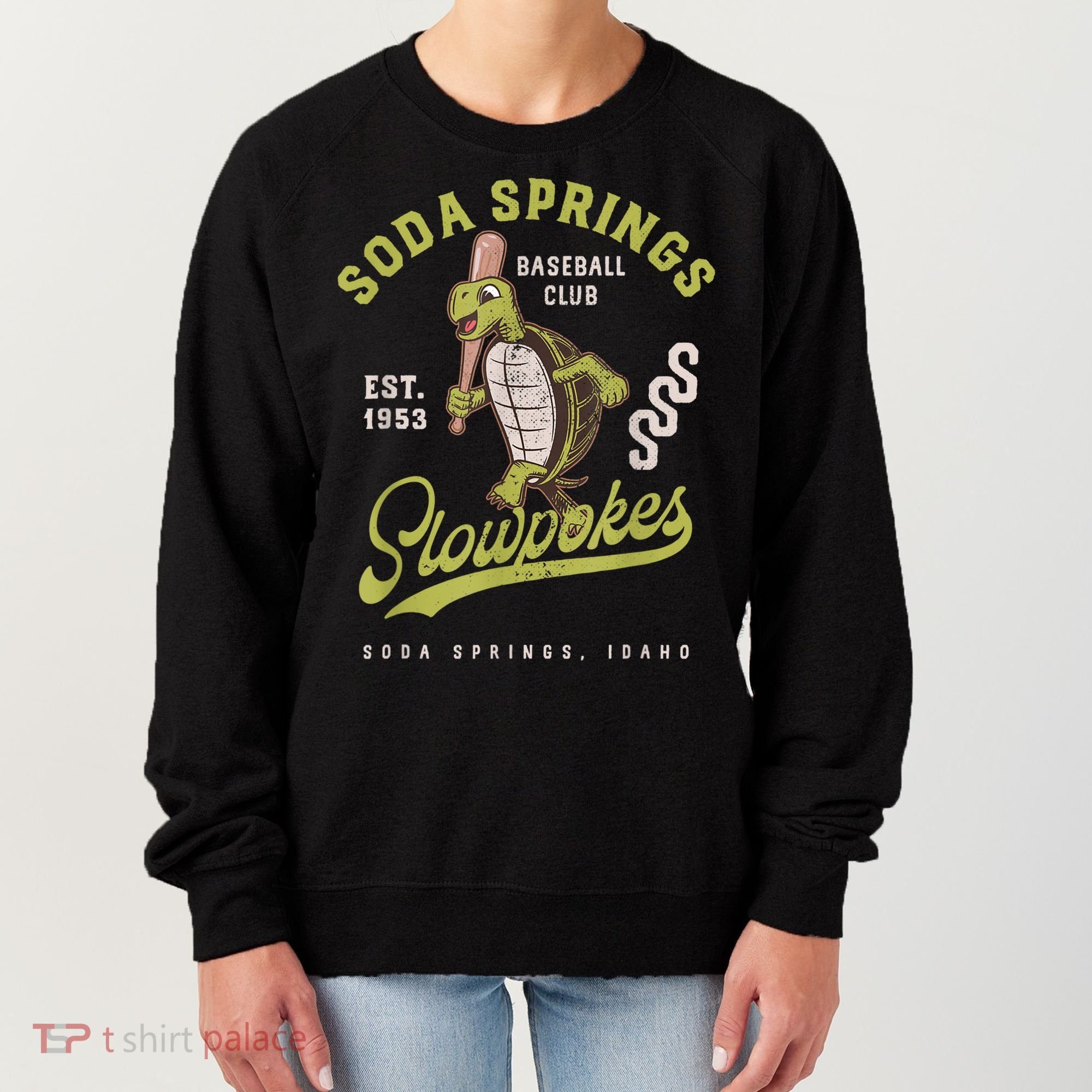 Soda Springs Slowpokes Retro Minor League Baseball Team Women's Sweatshirt