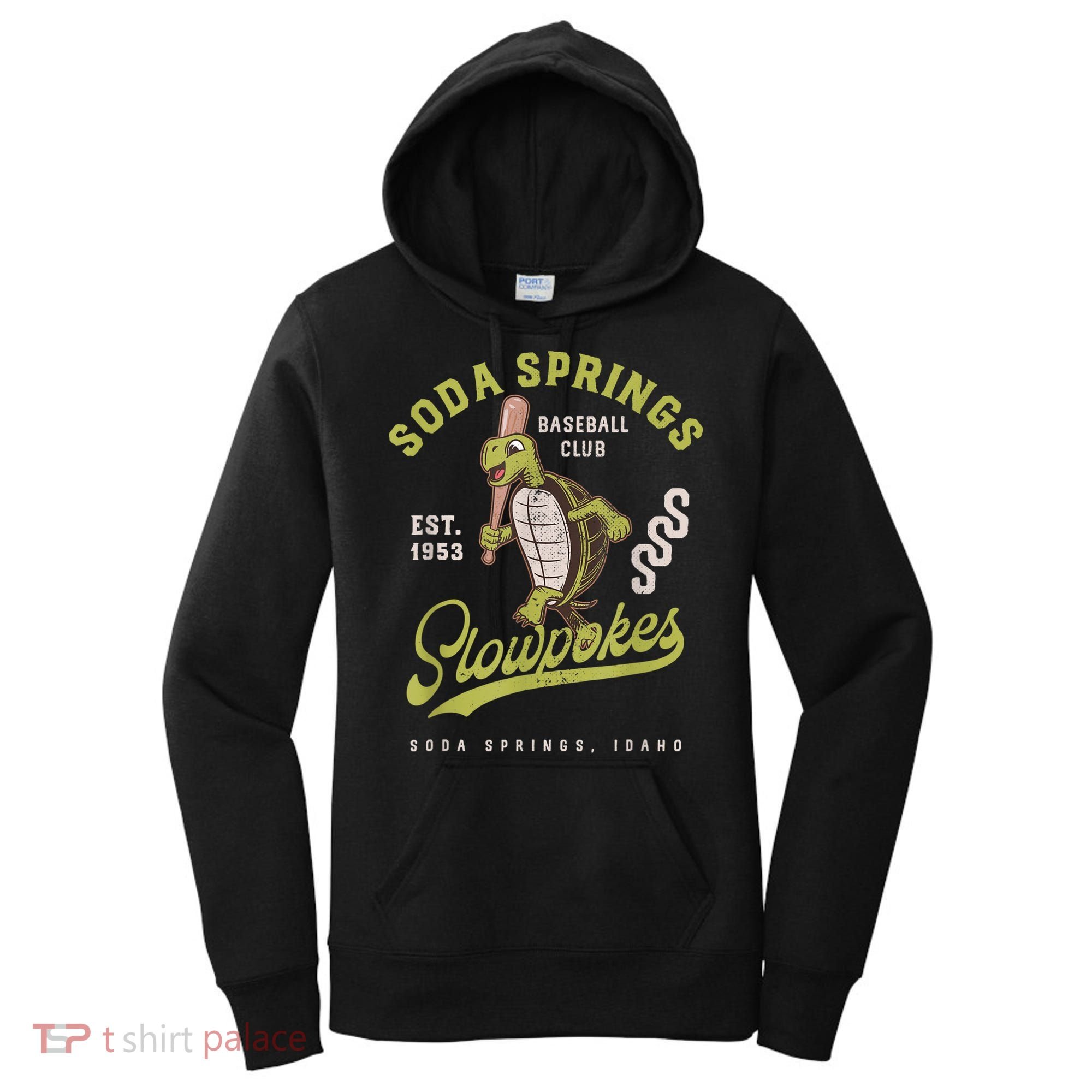 Soda Springs Slowpokes Retro Minor League Baseball Team Women's Hoodie