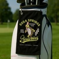 Soda Springs Slowpokes Retro Minor League Baseball Team Golf Towel thumb 2