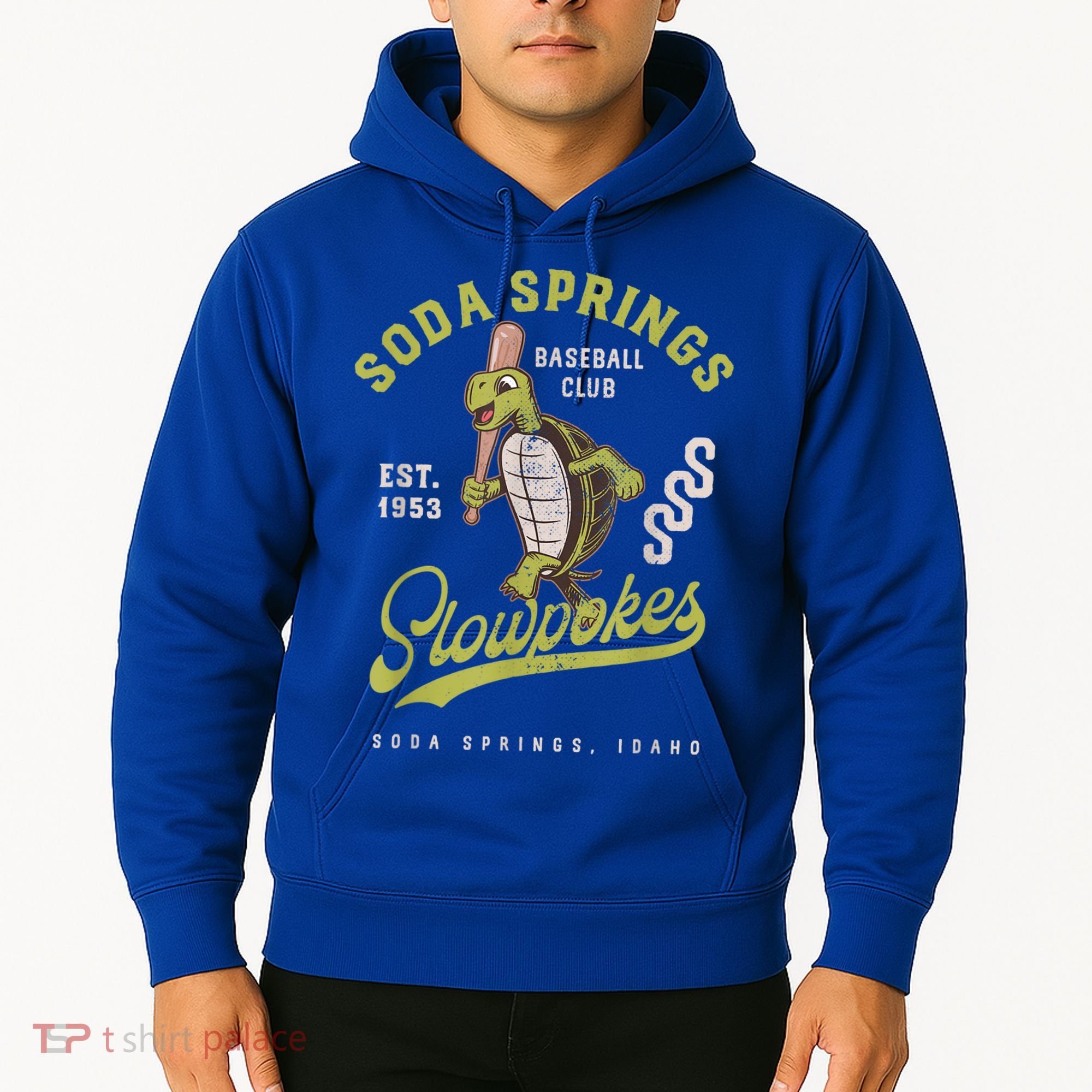 Soda Springs Slowpokes Retro Minor League Baseball Team Hoodie