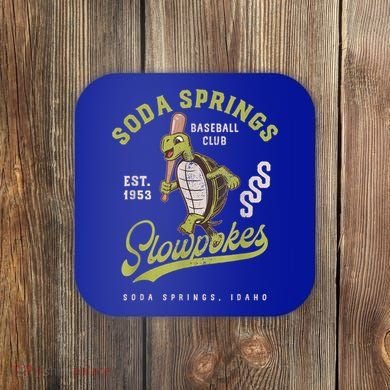 Soda Springs Slowpokes Retro Minor League Baseball Team Coaster