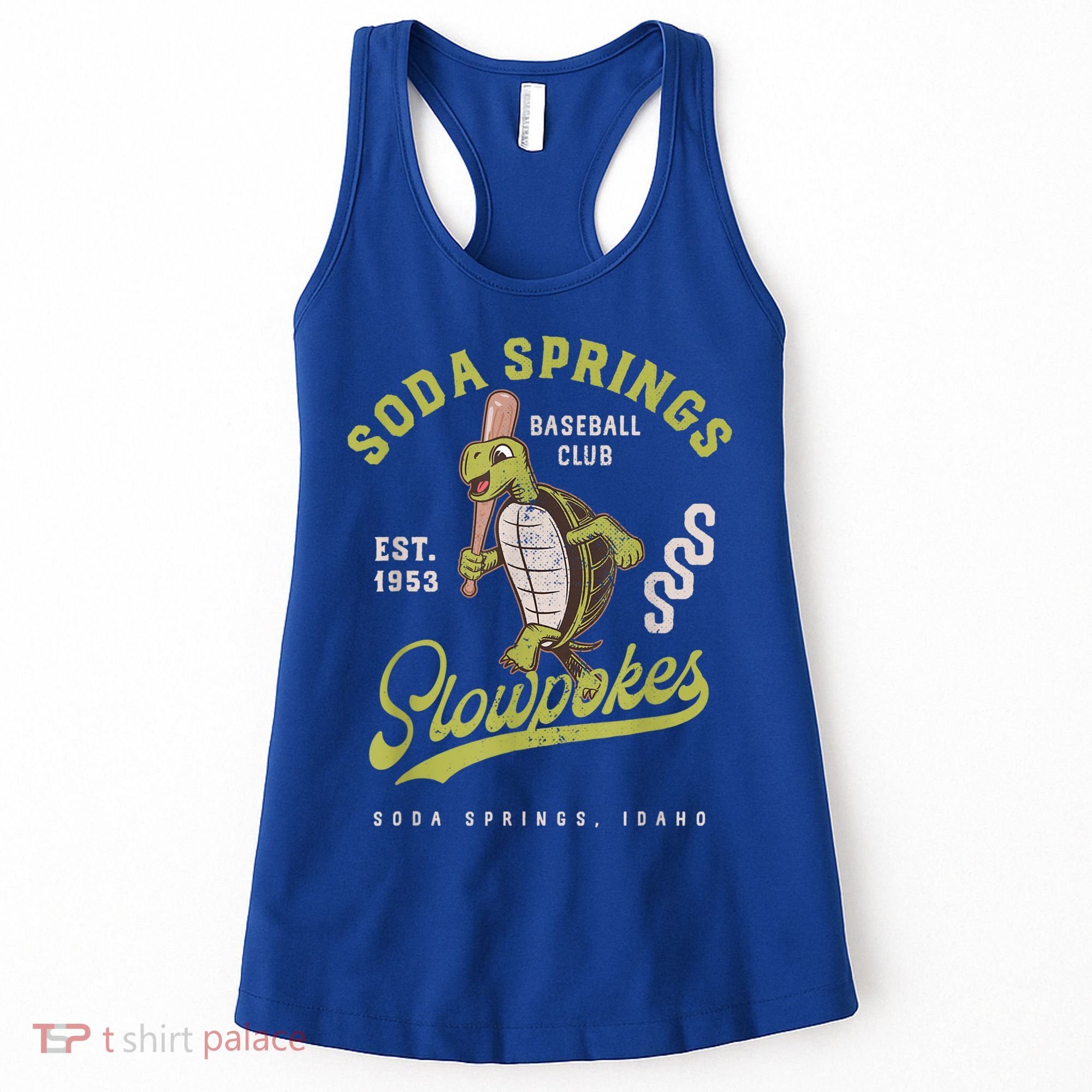 Soda Springs Slowpokes Retro Minor League Baseball Team Women's Tank Top