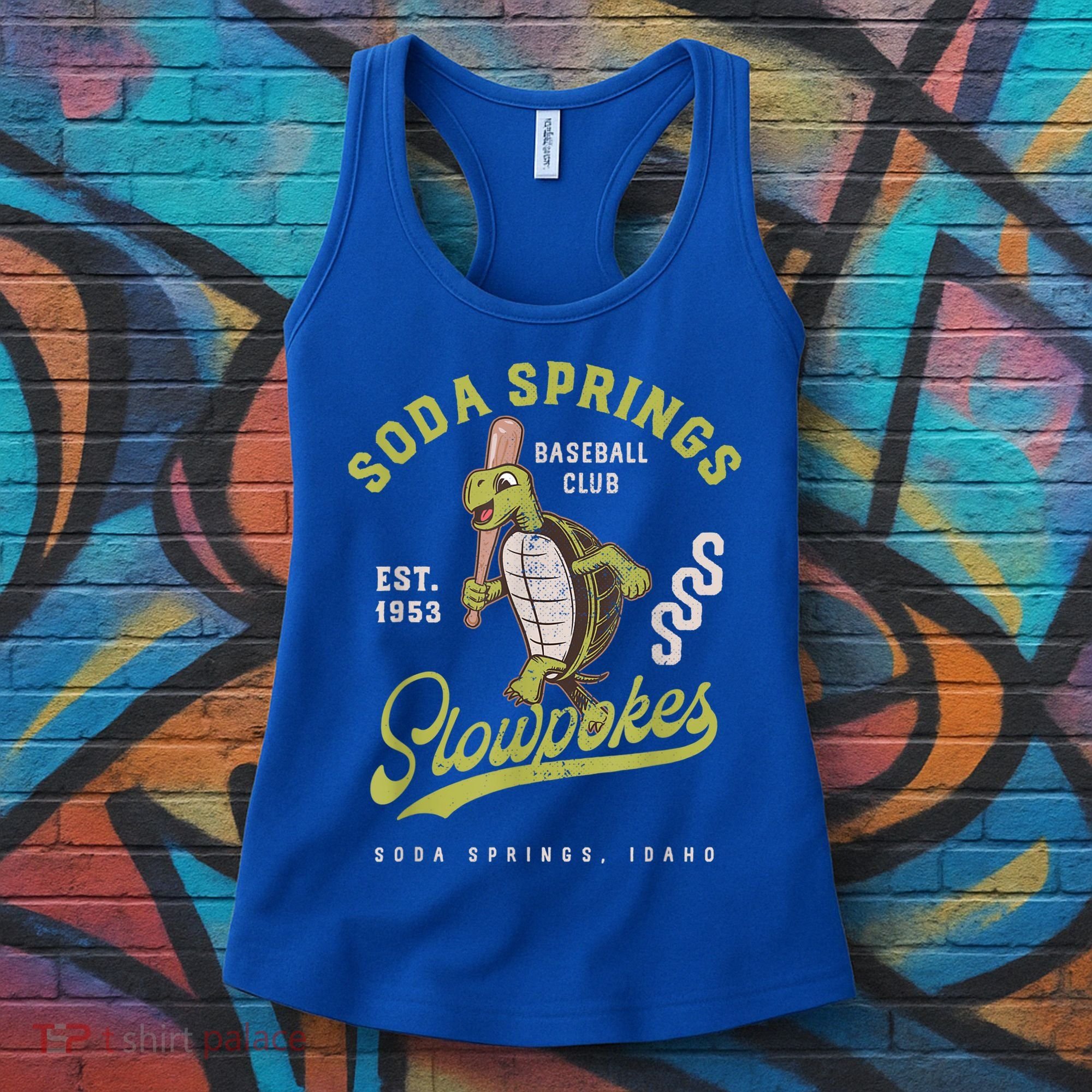 Soda Springs Slowpokes Retro Minor League Baseball Team Women's Tank Top