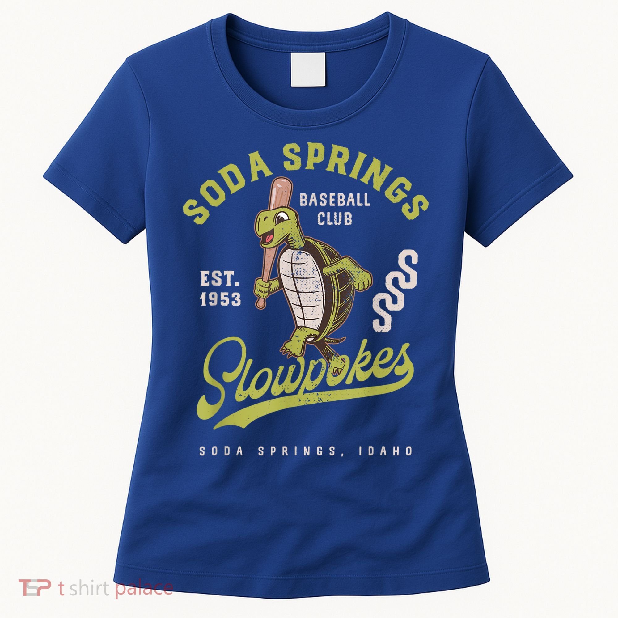 Soda Springs Slowpokes Retro Minor League Baseball Team Women's T-Shirt