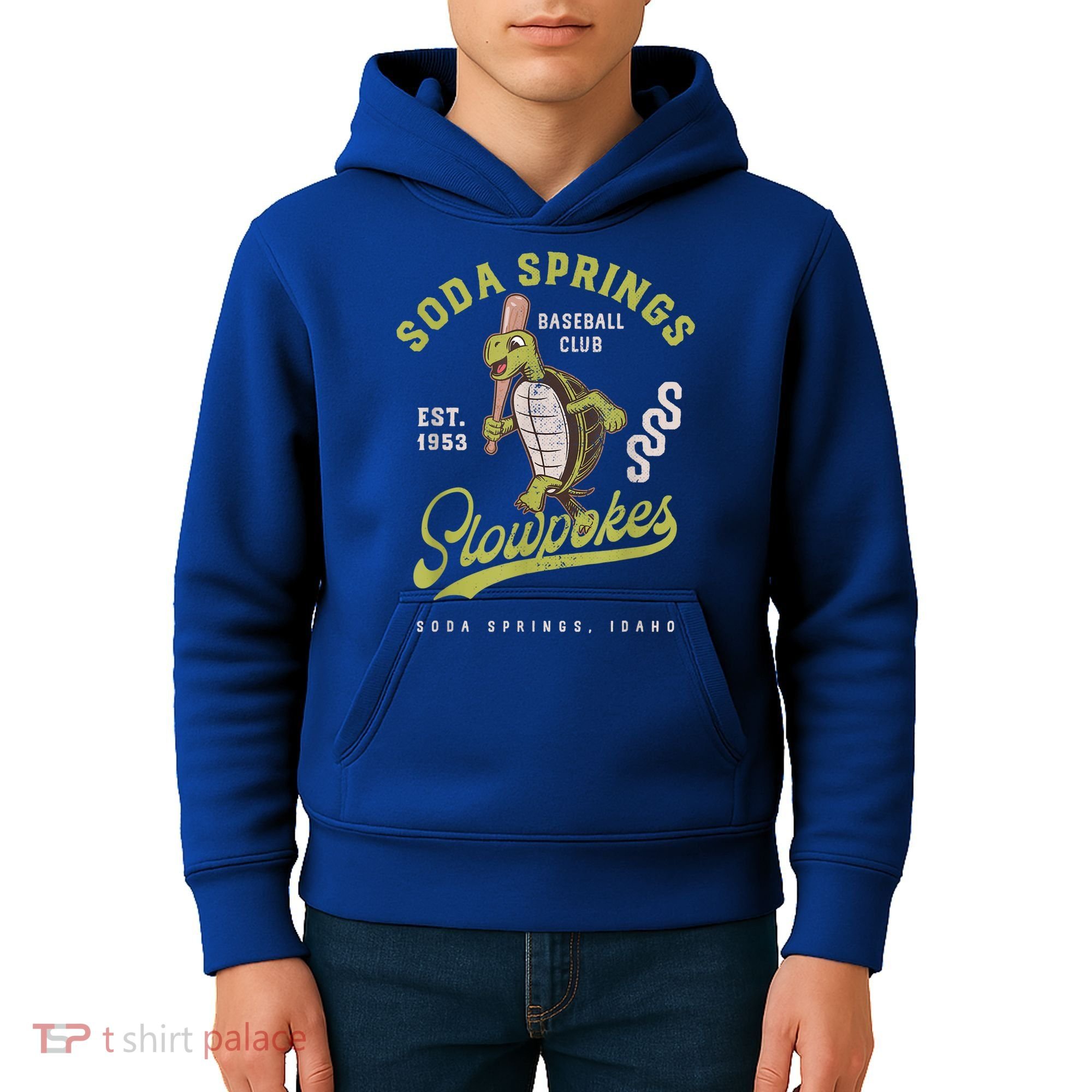 Soda Springs Slowpokes Retro Minor League Baseball Team Kids Hoodie