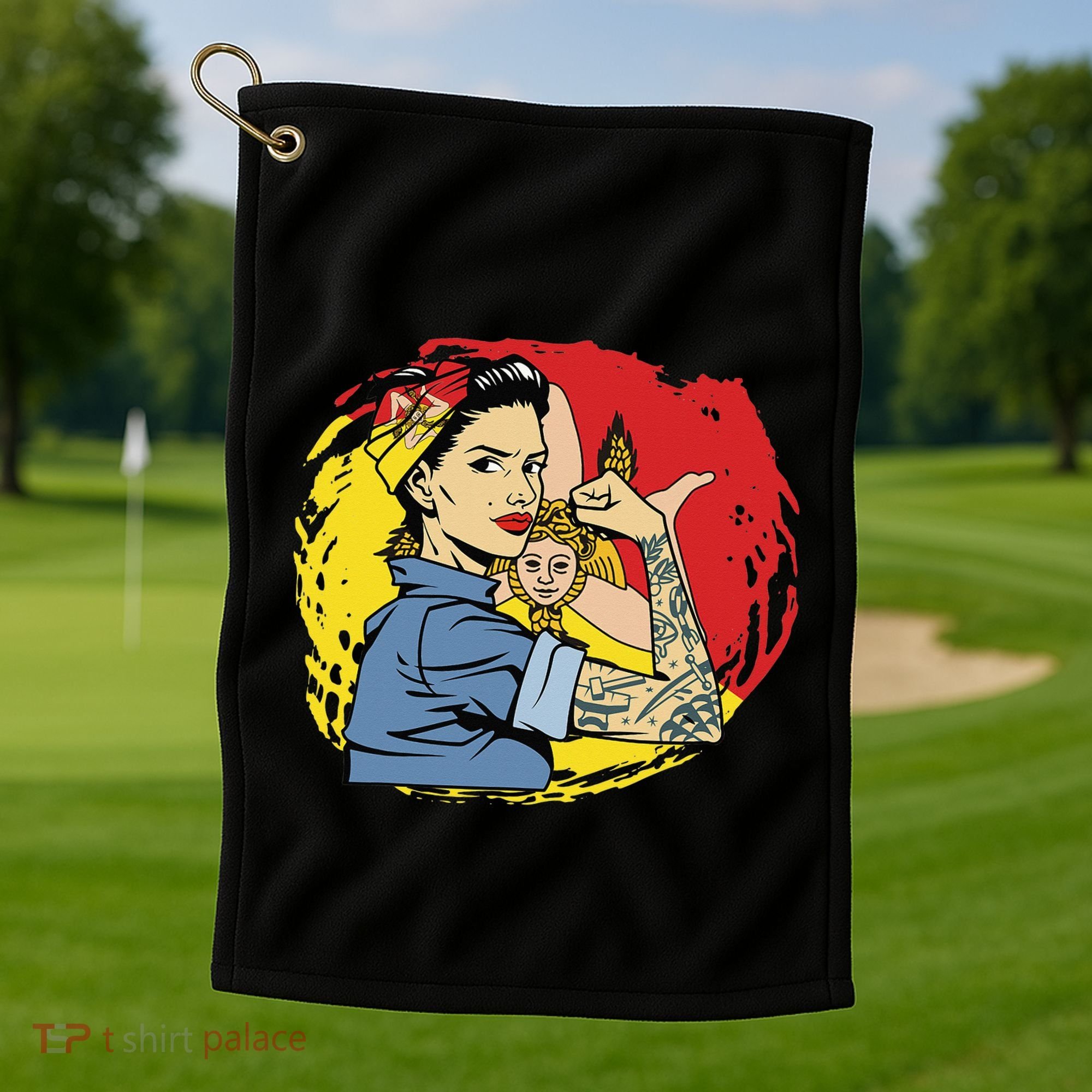 Sicilian Strong  Sicily Golf Towel