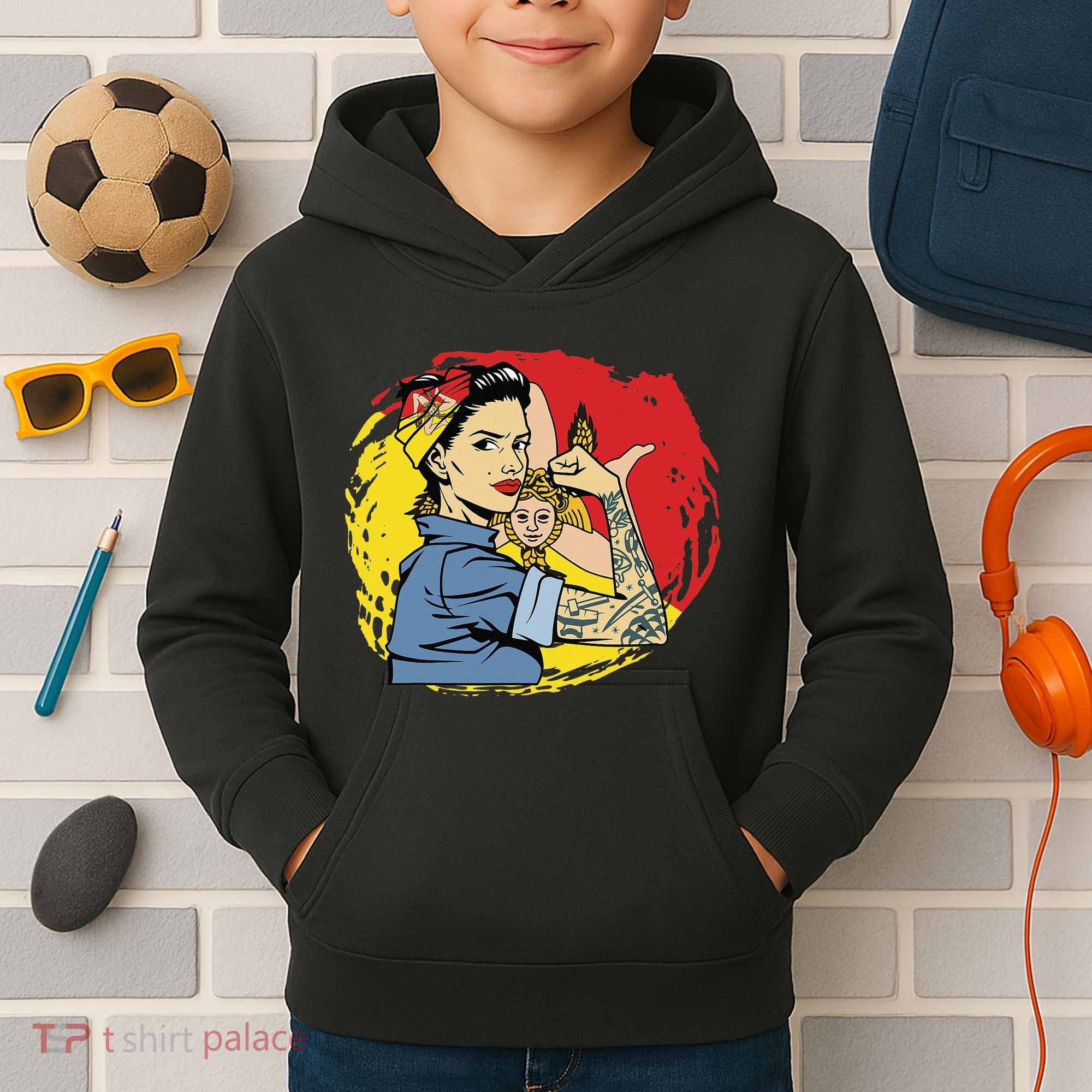 Sicilian Strong  Sicily Kids Hoodie