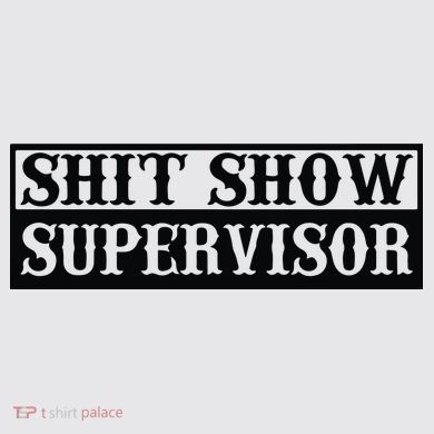 Shit Show Supervisor Womens Funnel Neck Pullover Hood