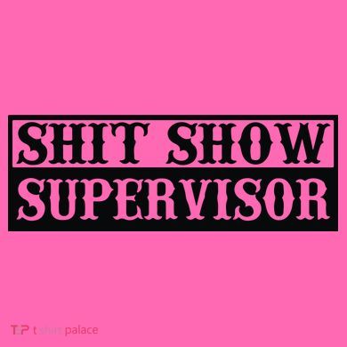 Shit Show Supervisor Stripe Pom Pom Beanie