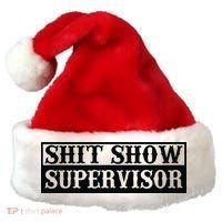 Shit Show Supervisor Santa Hat thumb 0