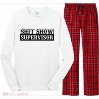 Shit Show Supervisor Long Sleeve Pajama Set thumb 0