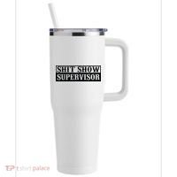 Shit Show Supervisor 40oz Vacuum Insulated Stainless Steel Travel Tumbler thumb 0